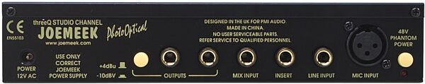 open zoom image for Joemeek ThreeQ Pro Channel Strip, Rear