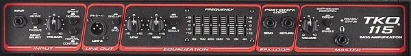 open zoom image for Peavey TKO115 Bass Combo Amplifier (75 Watts, 1x15 in.), Front Panel