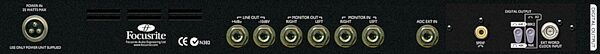 open zoom image for Focusrite TrakMaster Pro Channel Strip,  Back with AD option