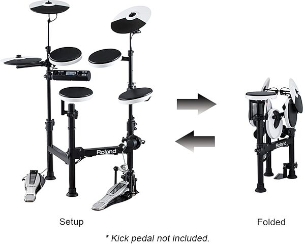open zoom image for Roland TD-4KP V-Portable Electronic Drum Kit, Setup