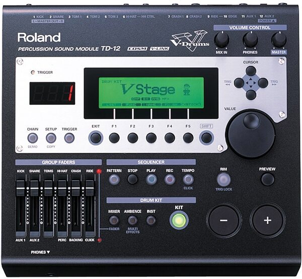 open zoom image for Roland TD12 Electronic Drum Module, Main