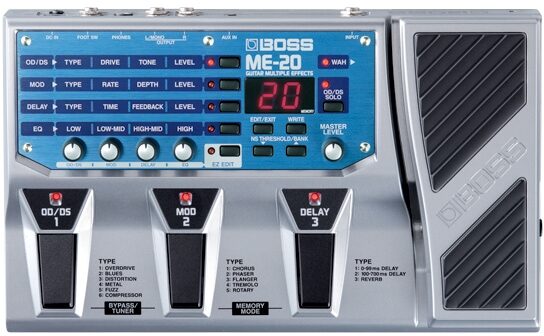 open zoom image for Boss ME-20 Guitar Multi-Effects Pedal, Main