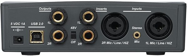open zoom image for Emu Tracker Pre USB 2.0 Audio Interface, Rear