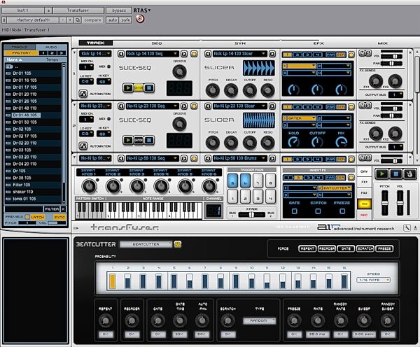 open zoom image for Digidesign Transfuser Virtual Instrument Software, Beatcutter