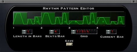 open zoom image for SoundToys PhaseMistress Plug-In RTAS Mac, Rhythm Pattern Editor