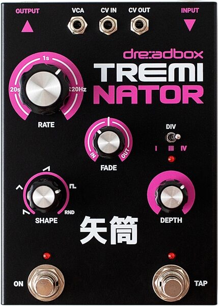 open zoom image for Dreadbox Treminator Tremolo Pedal, New, Action Position Back