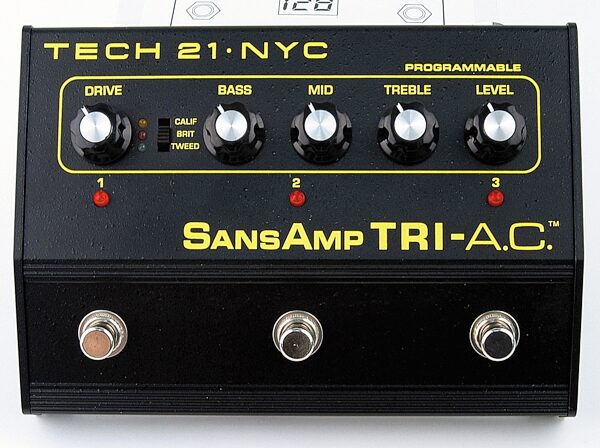 open zoom image for Tech21 SansAmp TRI-A.C. Triple Channel Overdrive Pedal, Main