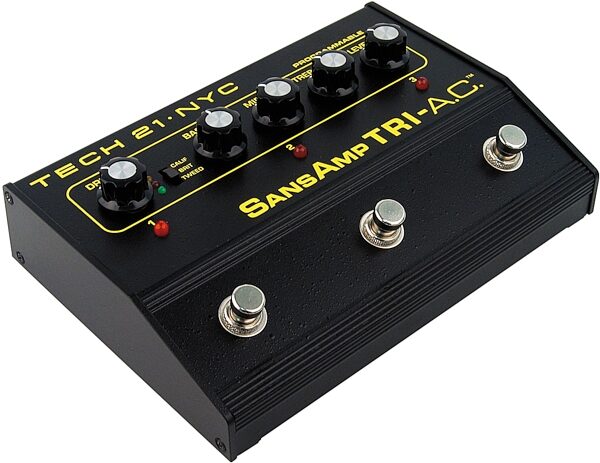open zoom image for Tech21 SansAmp TRI-A.C. Triple Channel Overdrive Pedal, Angle