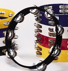open zoom image for Rhythm Tech True Colors Tambourine, Black, 10 inch, Main