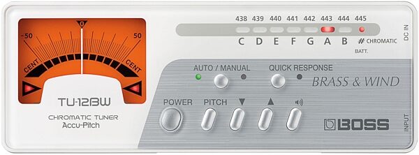 open zoom image for Boss TU-12BW Chromatic Tuner, Top
