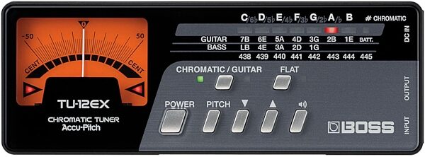 open zoom image for Boss TU-12EX Chromatic Tuner, Top