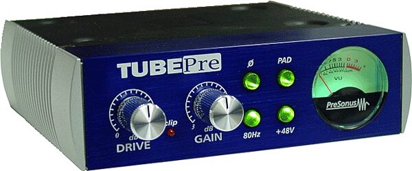 open zoom image for PreSonus TubePre Single Channel Microphone Preamp with VU Meter, Main
