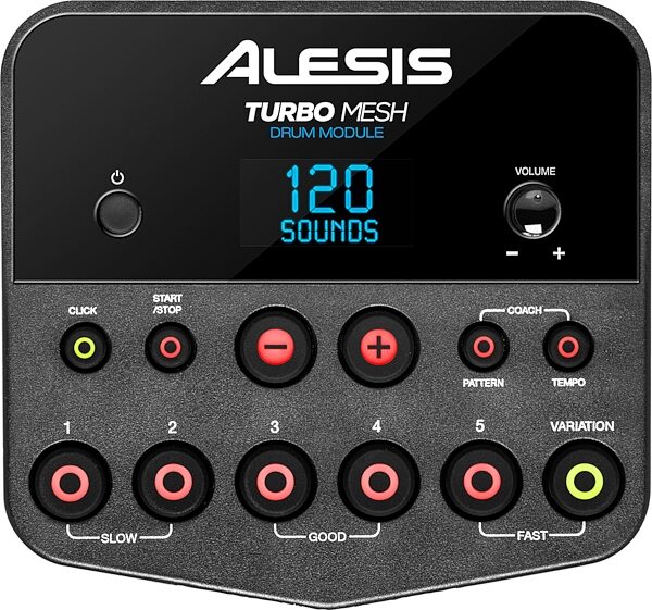 open zoom image for Alesis Turbo Mesh Electronic Drum Kit, Action Position Back
