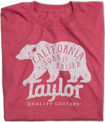 open zoom image for Taylor Mens California Bear T-Shirt, Small, Action Position Back