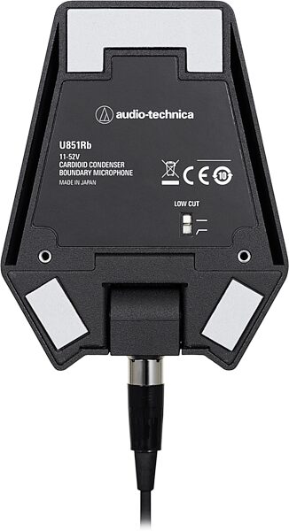 open zoom image for Audio-Technica U851Rb Cardioid Condenser Boundary Microphone, Black, Action Position Back