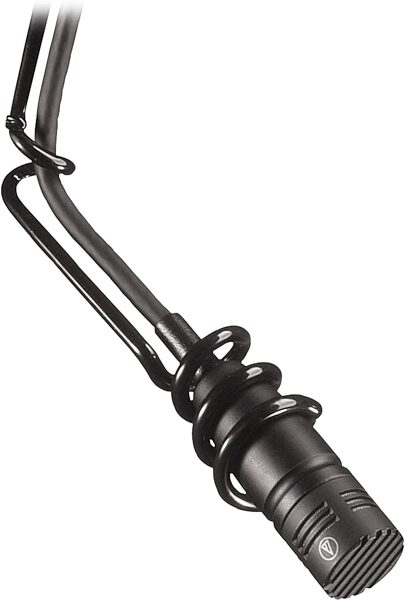open zoom image for Audio-Technica U853PM UniPoint Cardioid Condenser Hanging Microphone, Black, Action Position Back