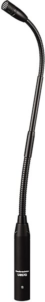 open zoom image for Audio-Technica U857Q Cardioid Condenser Quick-Mount Gooseneck Microphone, Standard, U857Q, Open Box (Like New), Action Position Back