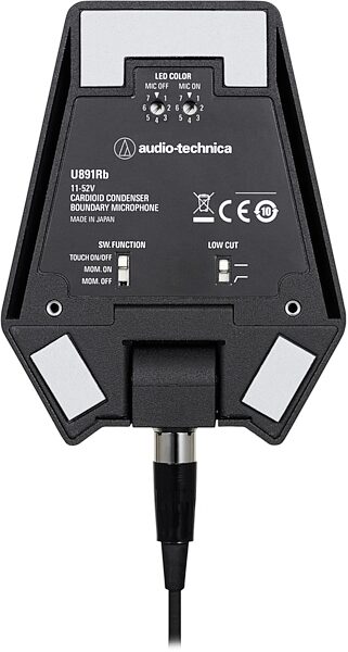open zoom image for Audio-Technica U891Rb Cardioid Condenser Boundary Microphone with Switch, Black, U891Rb, Bottom