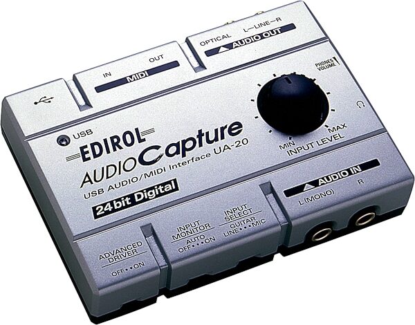 open zoom image for Edirol UA20 USB Audio/MIDI Interface 24/44.1kHz, Main