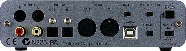 open zoom image for Edirol UA25 USB Stereo Audio Interface, Rear