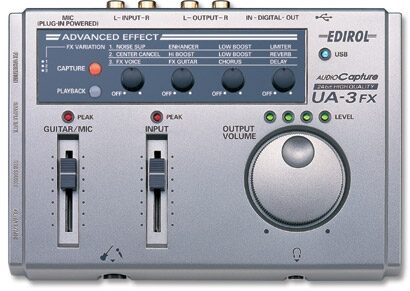 open zoom image for Edirol UA3FX USB Audio Interface with Effects, Main