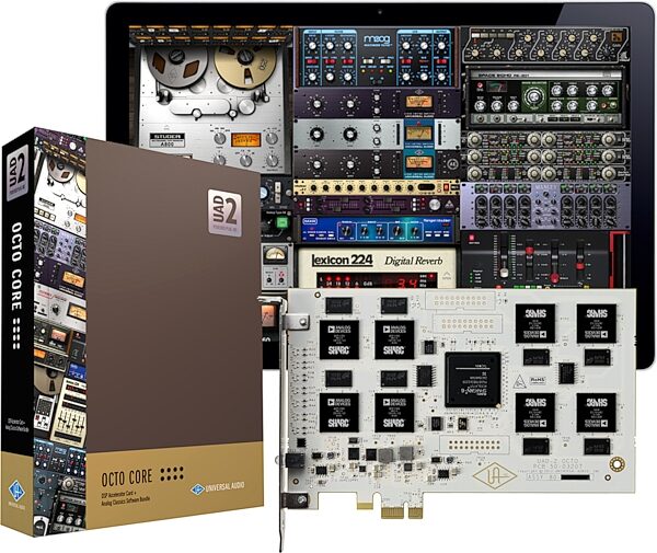 open zoom image for Universal Audio UAD-2 OCTO Core DSP Accelerator PCIe Card, Action Position Back