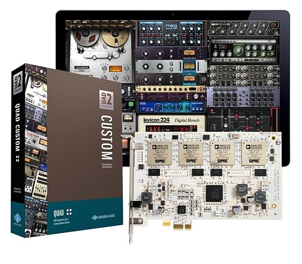 open zoom image for Universal Audio UAD-2 QUAD Custom DSP Accelerator PCIe Card (with Custom Plug-in Bundle), Main