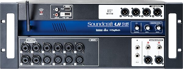 open zoom image for Soundcraft Ui16 Compact 16-Channel Digital Mixer, New, Action Position Back