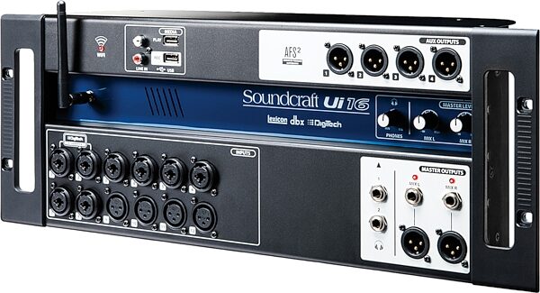 open zoom image for Soundcraft Ui16 Compact 16-Channel Digital Mixer, New, Action Position Back