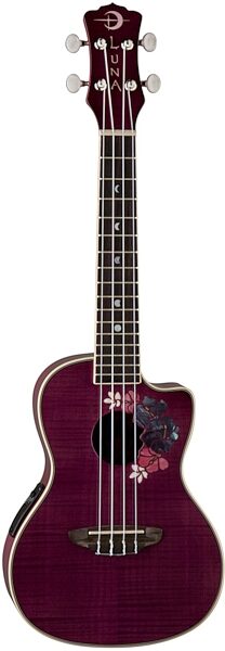 open zoom image for Luna UKEFLO Concert Flora Acoustic-Electric Ukulele, Main