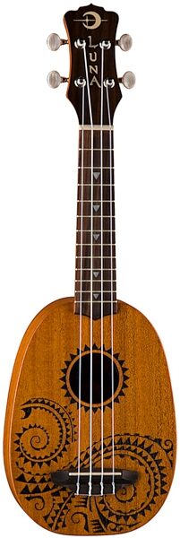 open zoom image for Luna UKETATTOO Pineapple Tattoo Ukulele with Gig Bag, Main