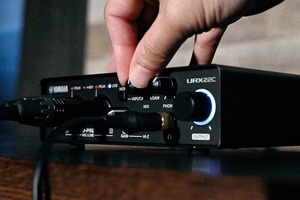 open zoom image for Yamaha URX22C USB Audio Interface, New, Action Position Back