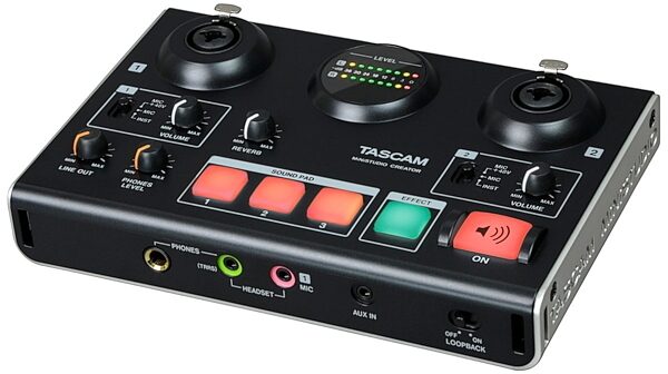 open zoom image for TASCAM US-42B MiniStudio Creator USB Audio Interface, Black, US-42B, View