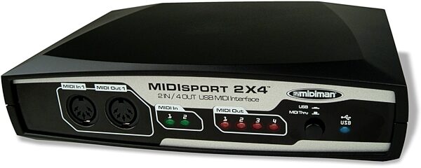 open zoom image for MAudio MS24 Midisport 2x4 with USB (Macintosh and Windows), Main