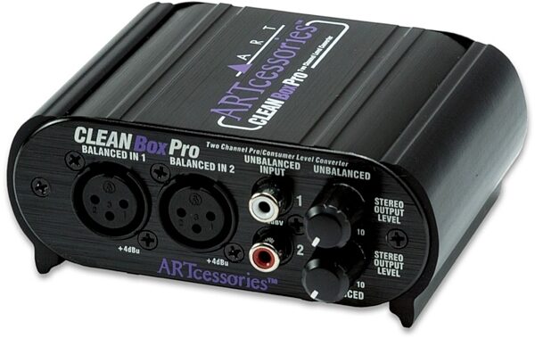 open zoom image for ART CLEANBoxPro Dual-Channel Balanced/Unbalanced Level Converter, New, main