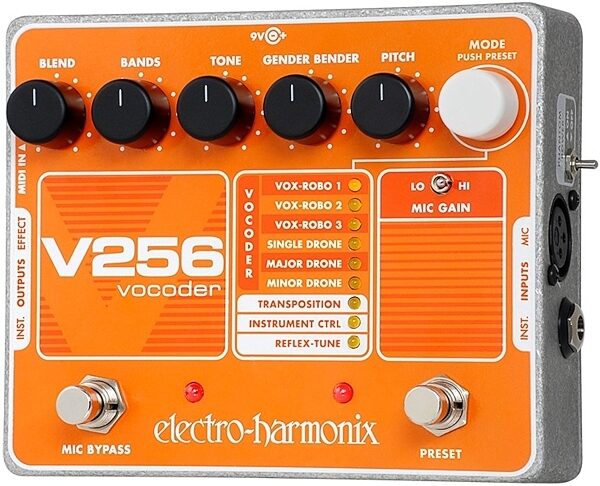 open zoom image for Electro-Harmonix V256 Vocoder Pedal with Reflex Tune, With Power Supply, Main