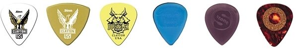 open zoom image for Clayton Guitar Pick Test Pack (6-Pack), Main