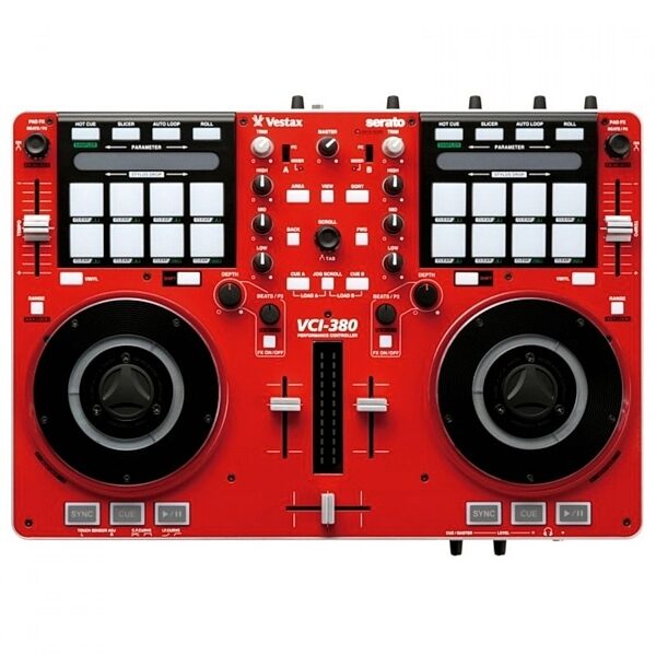 open zoom image for Vestax VCI-380 USB MIDI DJ Controller, Red