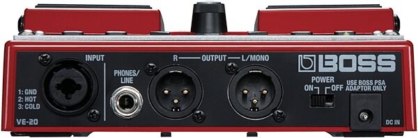open zoom image for Boss VE-20 Voice Performer Pedal, Rear