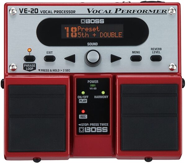 open zoom image for Boss VE-20 Voice Performer Pedal, Top