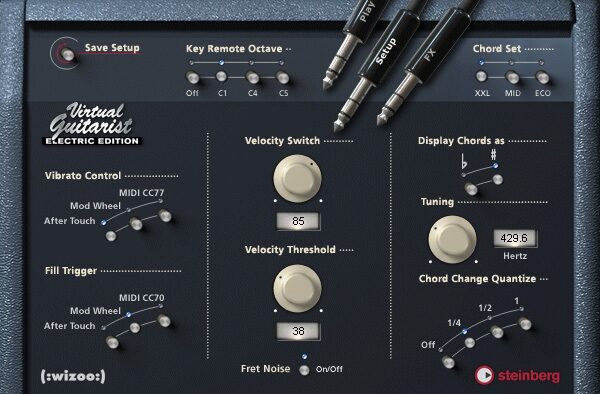 open zoom image for Steinberg Virtual Guitarist Electric Edition (Macintosh and Windows), Guitar Setup