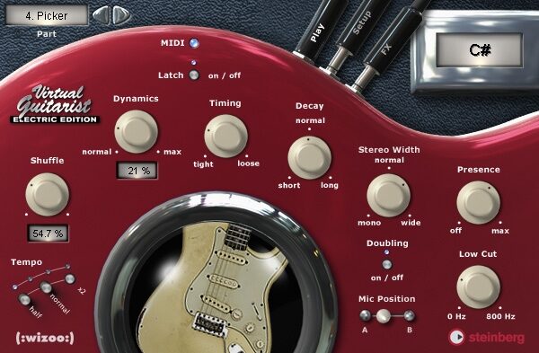open zoom image for Steinberg Virtual Guitarist Electric Edition (Macintosh and Windows), Main