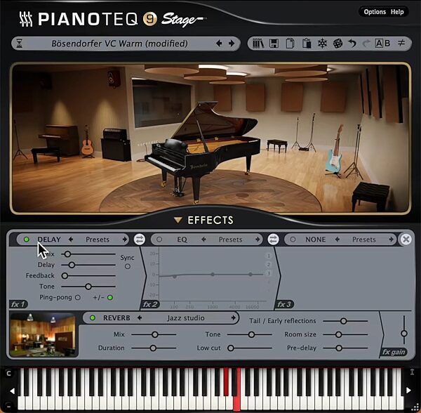 open zoom image for Modartt Pianoteq Stage Virtual Piano Software, Digital Download, Action Position Back