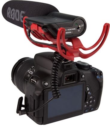open zoom image for Rode VideoMic Directional Shotgun Microphone with Rycote Lyre Suspension System, New, In Use 2