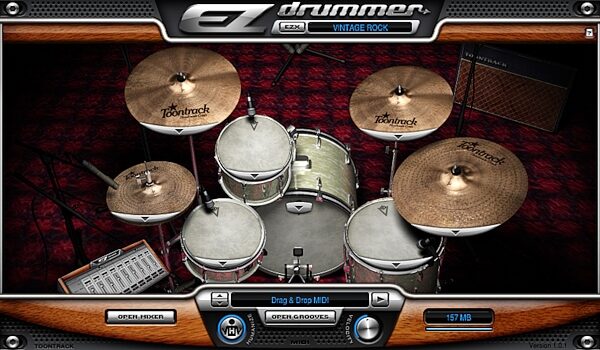 open zoom image for Toontrack Vintage Rock EZX Expansion for EZ Drummer Software, Screenshot