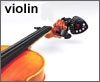 open zoom image for Seiko STX1 Guitar and Bass Clip-on Tuner, On Violin