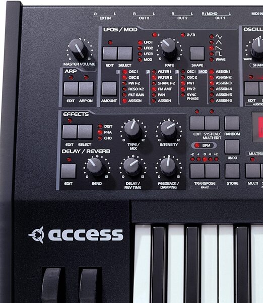 open zoom image for Access Virus KC Synth Keyboard, Detail Left