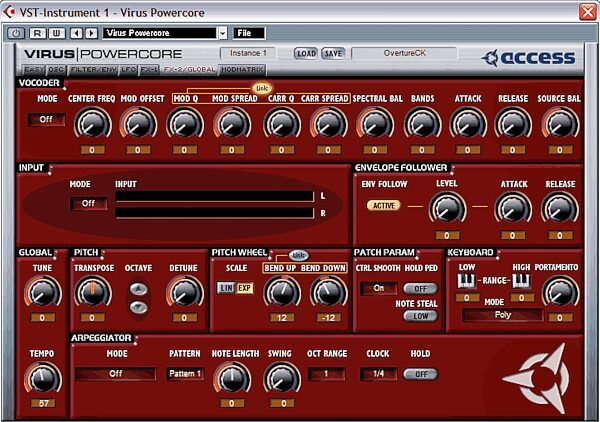 open zoom image for Access Virus Software Instrument for Powercore VST, FX2-Global Page