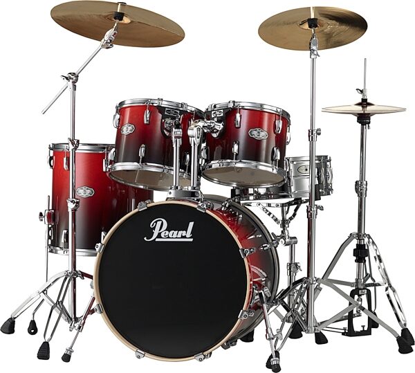 open zoom image for Pearl VLX925SC Vision 5-Piece Drum Kit, Ruby Fade Angle