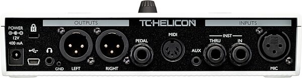open zoom image for TC-Helicon VoiceLive Play GTX Guitar Vocal Effects and Harmony Pedal, Rear
